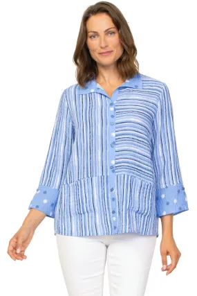 Express Dot Stripe Swing Shirt