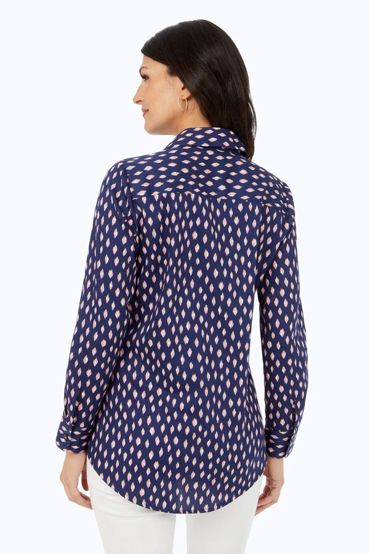 Faith No Iron Ikat Dot Tunic