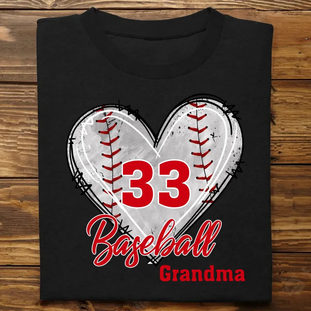 Family - Baseball Mom Grandma Auntie, Love Baseball Sports - Personalized Unisex T-Shirt