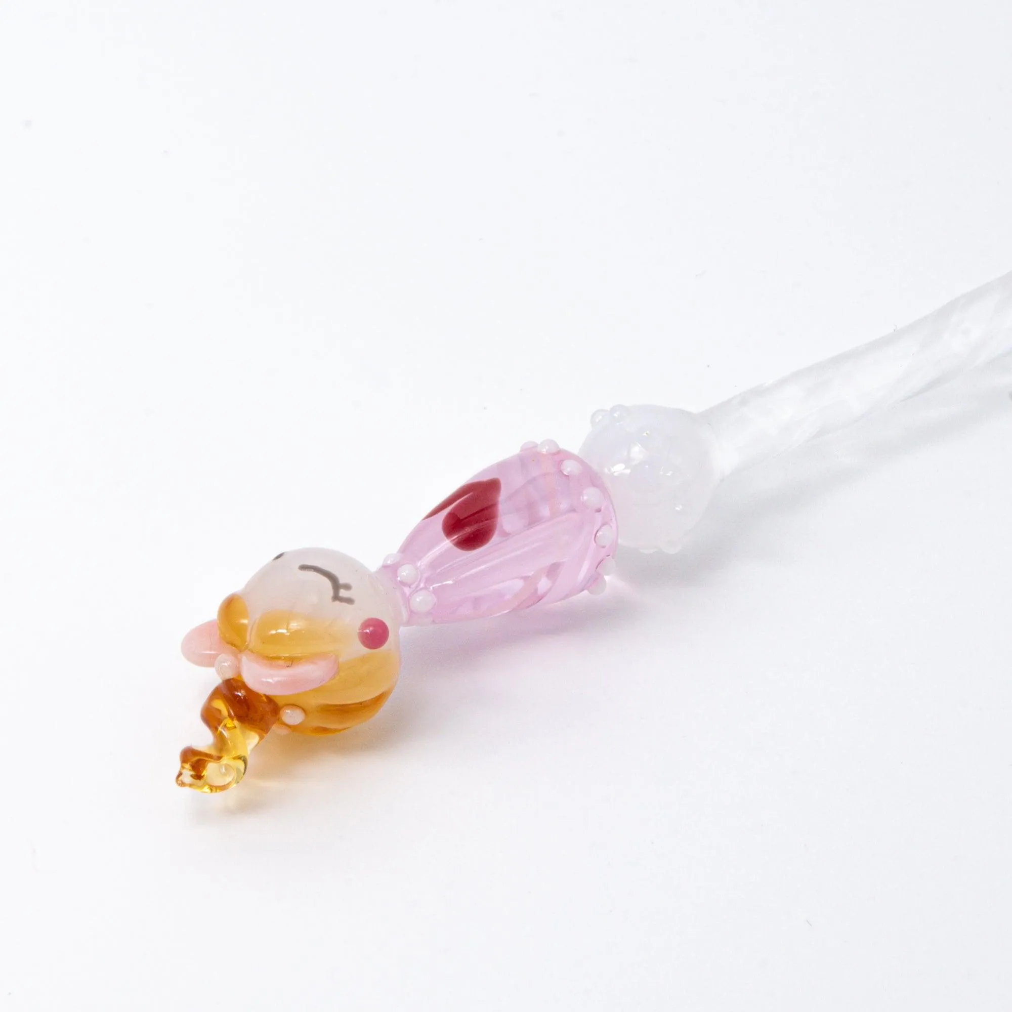 Fashionable Lady Lovery-Chan Glass Dip Pen | Heart Pattern