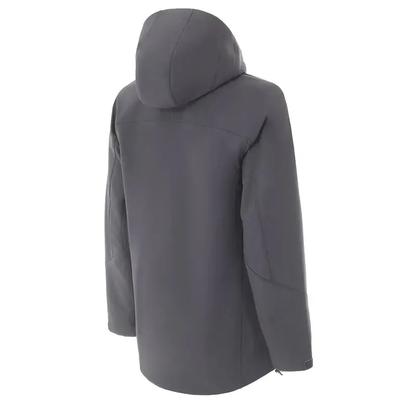 FHM Stream Water Resistant Softshell Jacket with Hood Grey