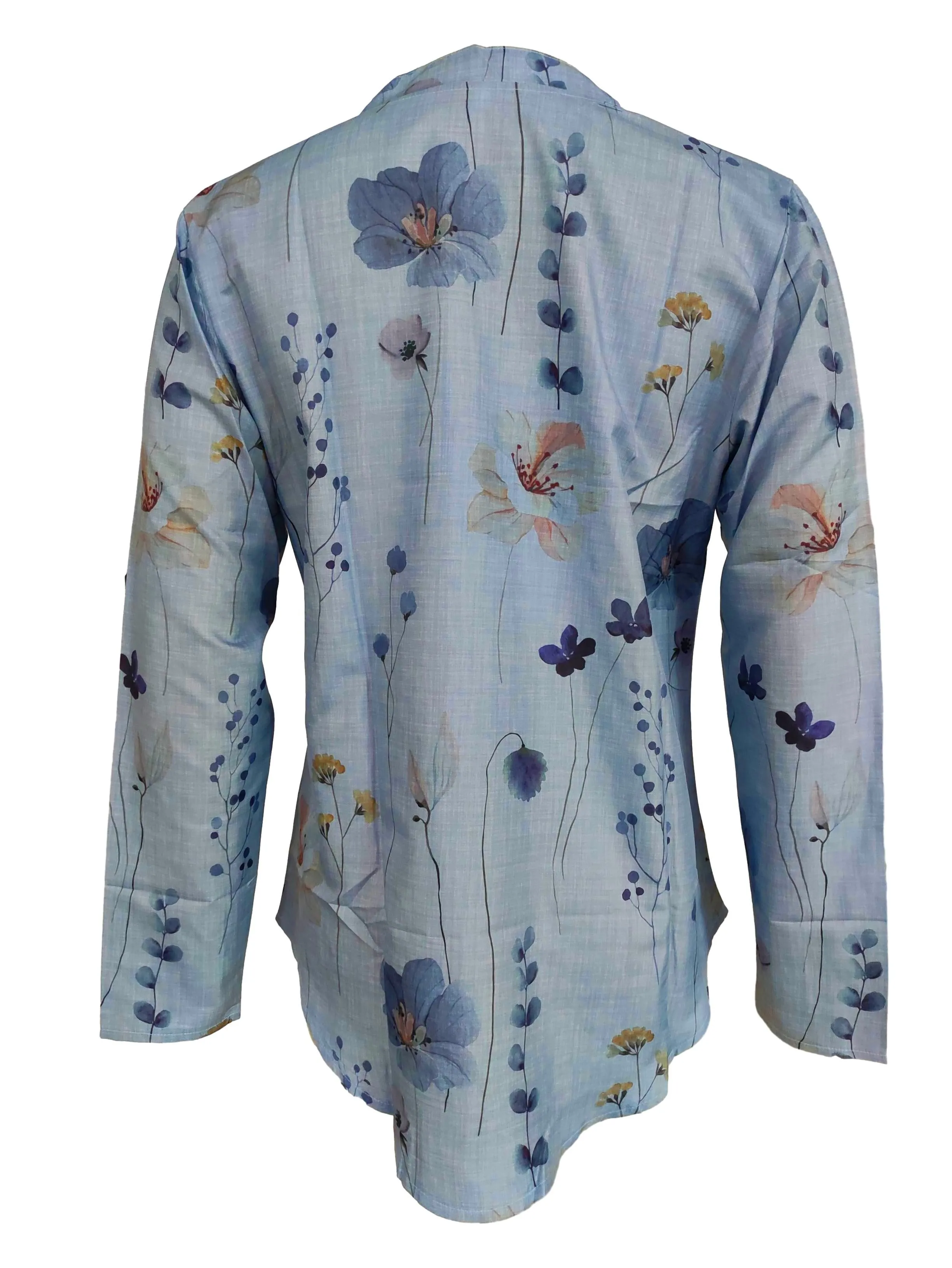 Floral Print Plus Size Tunic Shirt for Women