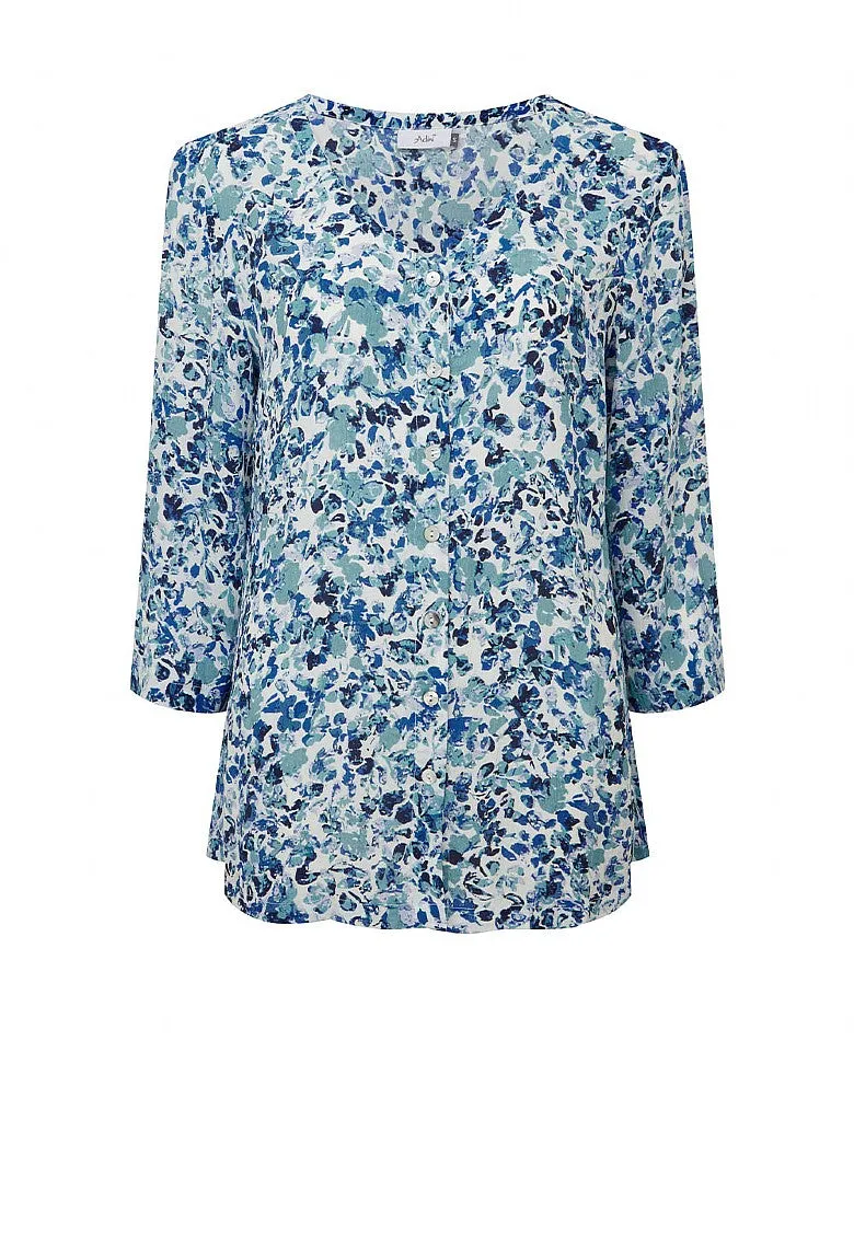 Flower Valley Grace Tunic - Blue Mix