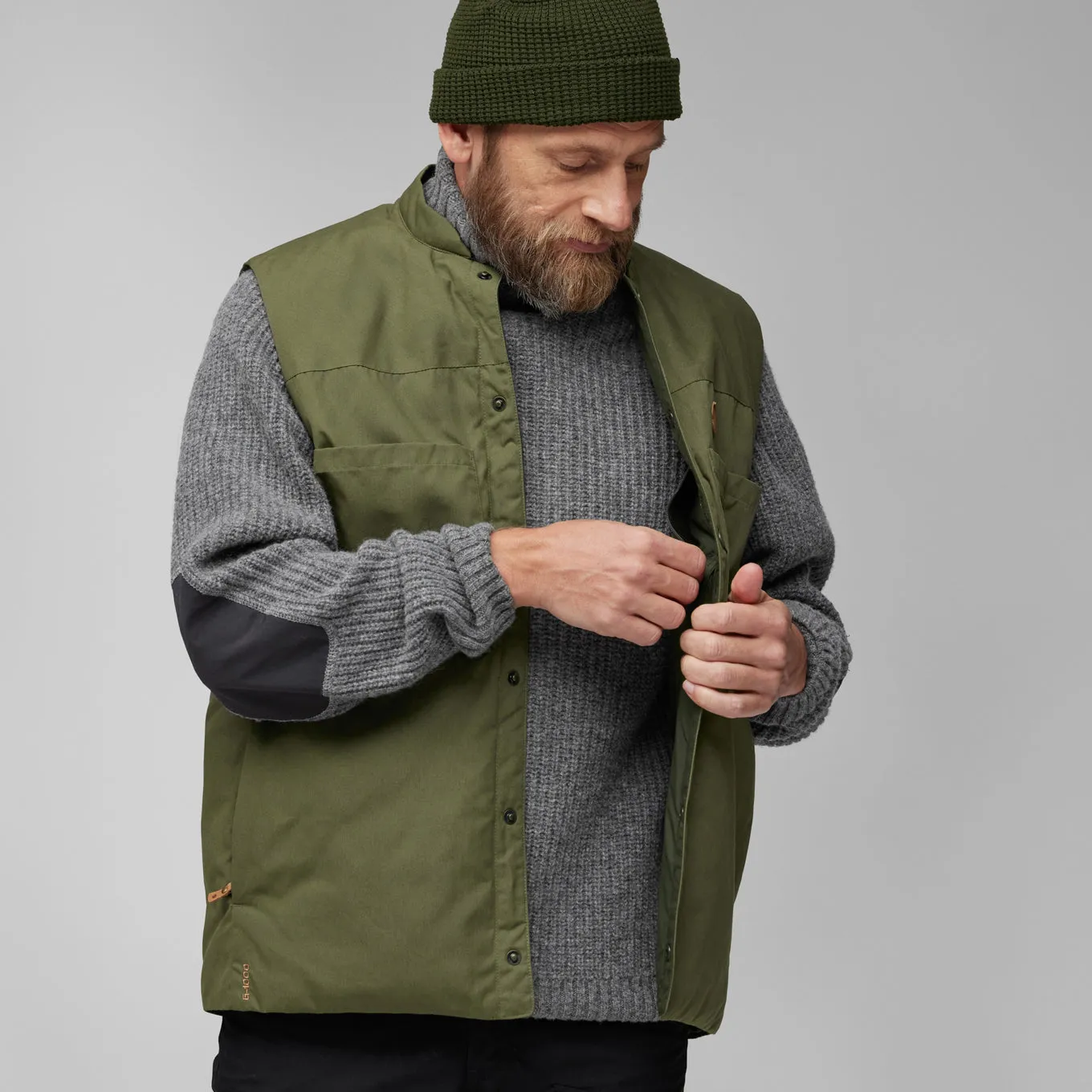 FR Singi Padded Vest Men Laurel Green