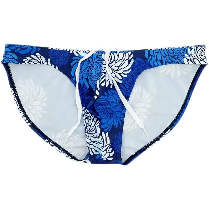 Geometric Printed Super Low Cut Briefs