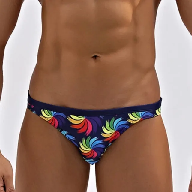 Geometric Printed Super Low Cut Briefs