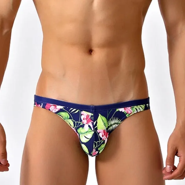 Geometric Printed Super Low Cut Briefs