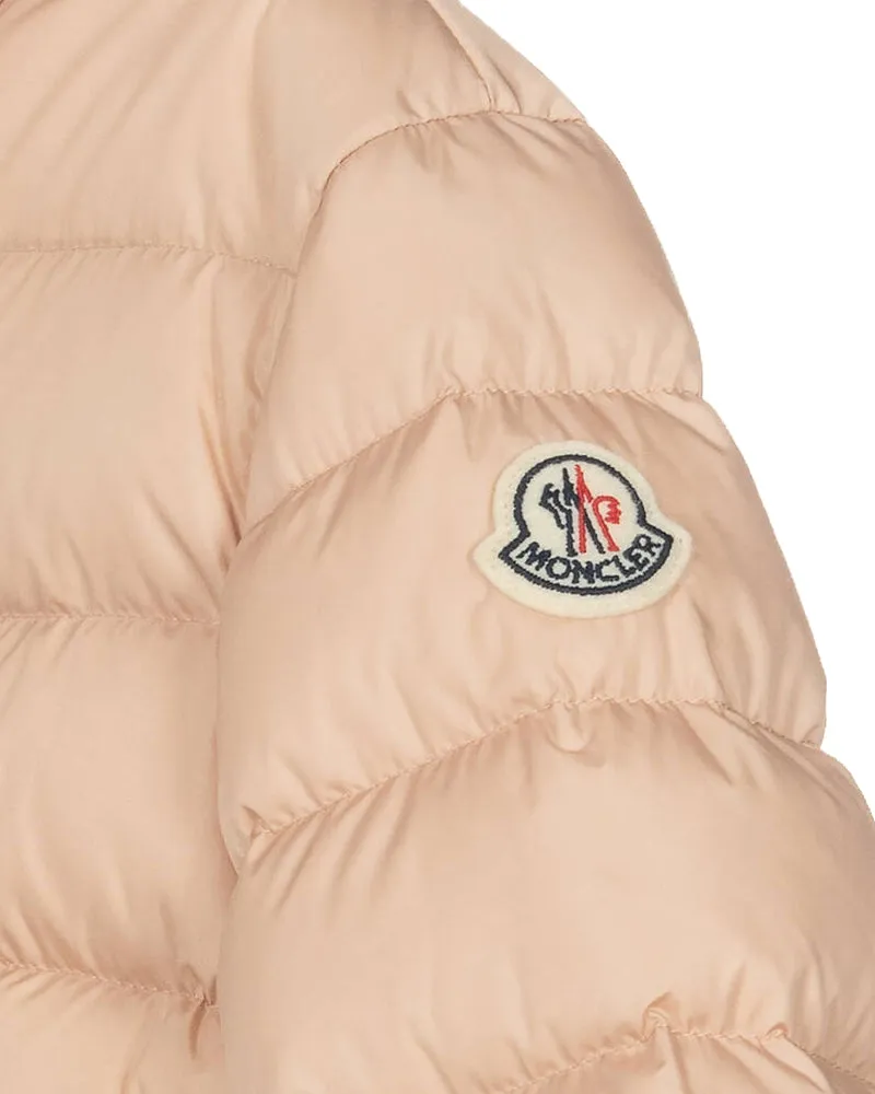 Girls Pink Charpal Long Down Jacket