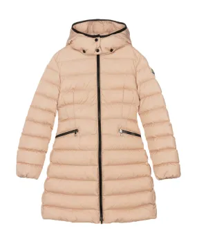 Girls Pink Charpal Long Down Jacket