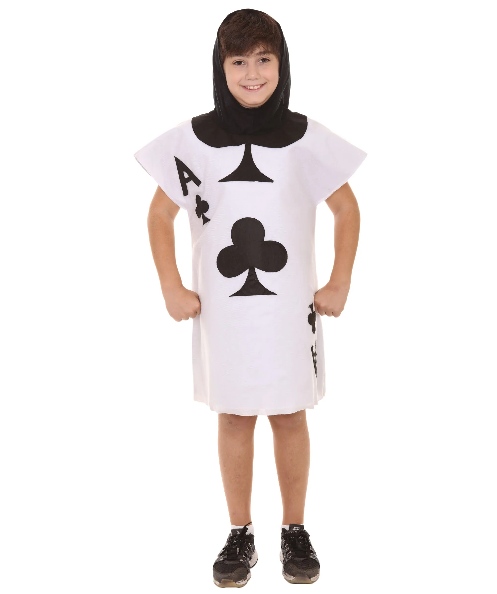 HPO Teen's Poker Card Costume , Black and White Storybook & Fairytale Costume