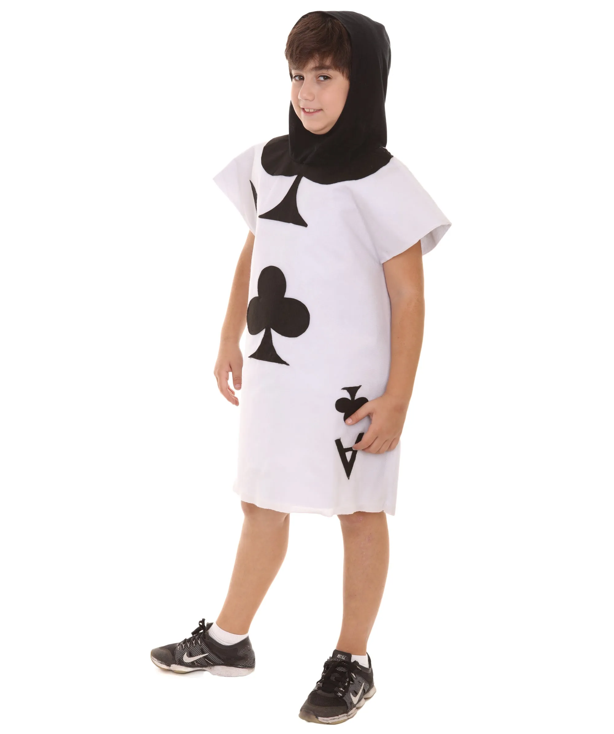 HPO Teen's Poker Card Costume , Black and White Storybook & Fairytale Costume