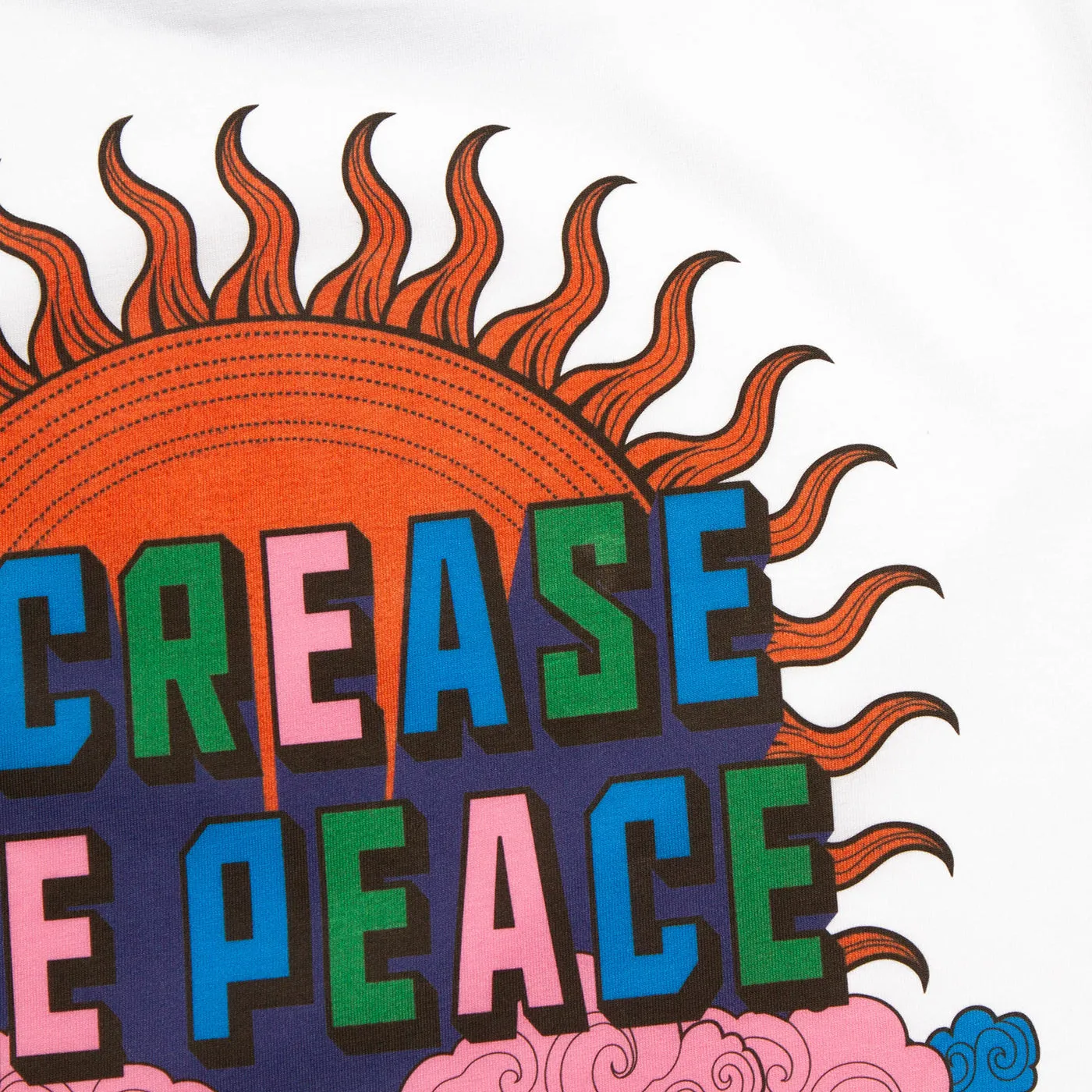 Increase The Peace Back Print - Tshirt - White