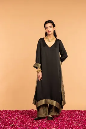 Kamal Asymmetrical Modal Satin Tunic