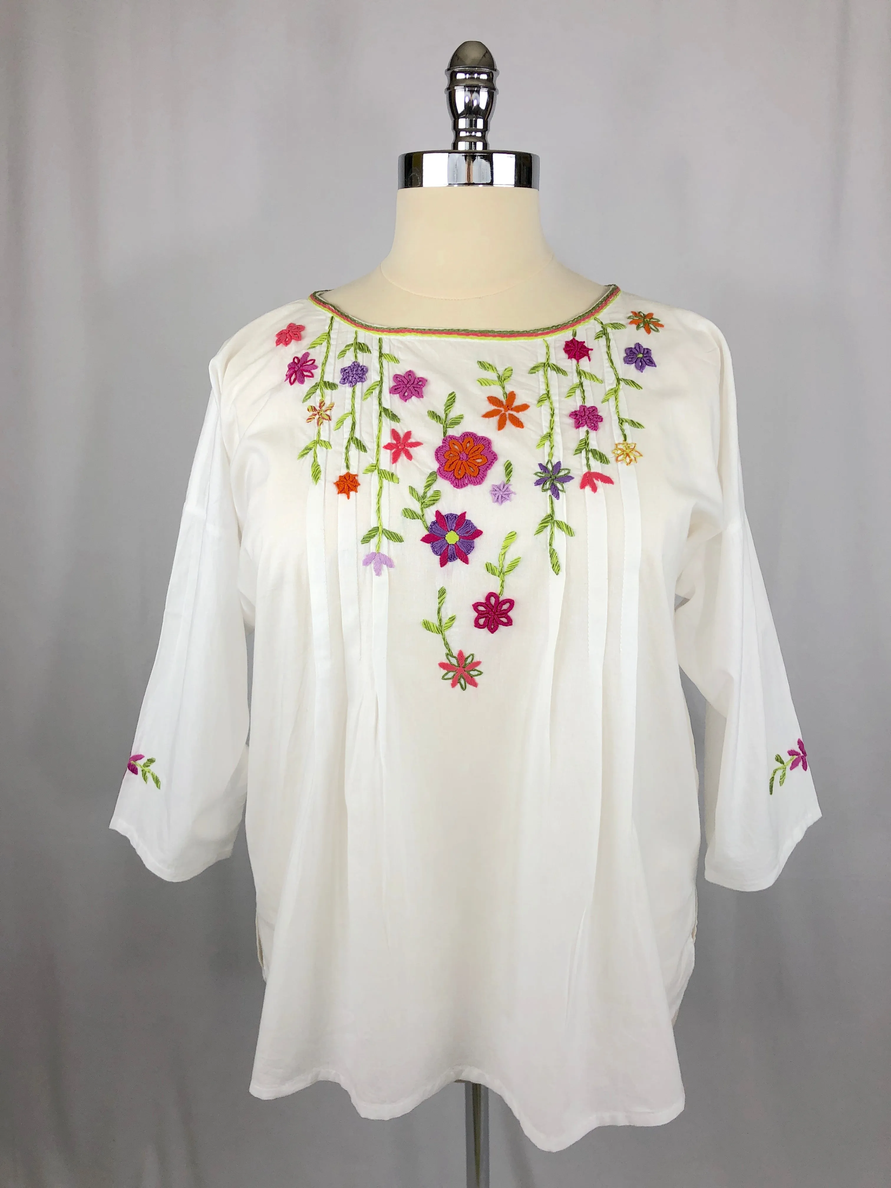 Karina Multicolor White Tunic