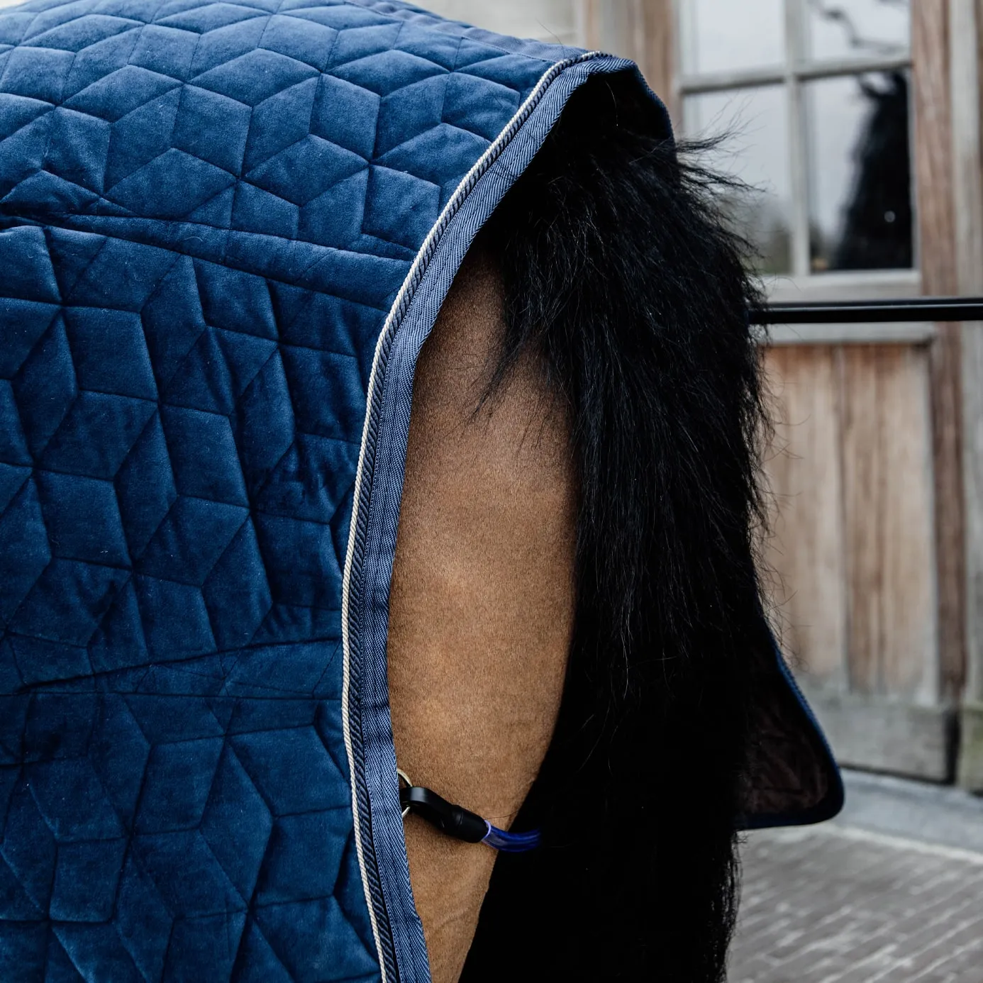 Kentucky Horsewear Velvet Show Rug - Navy