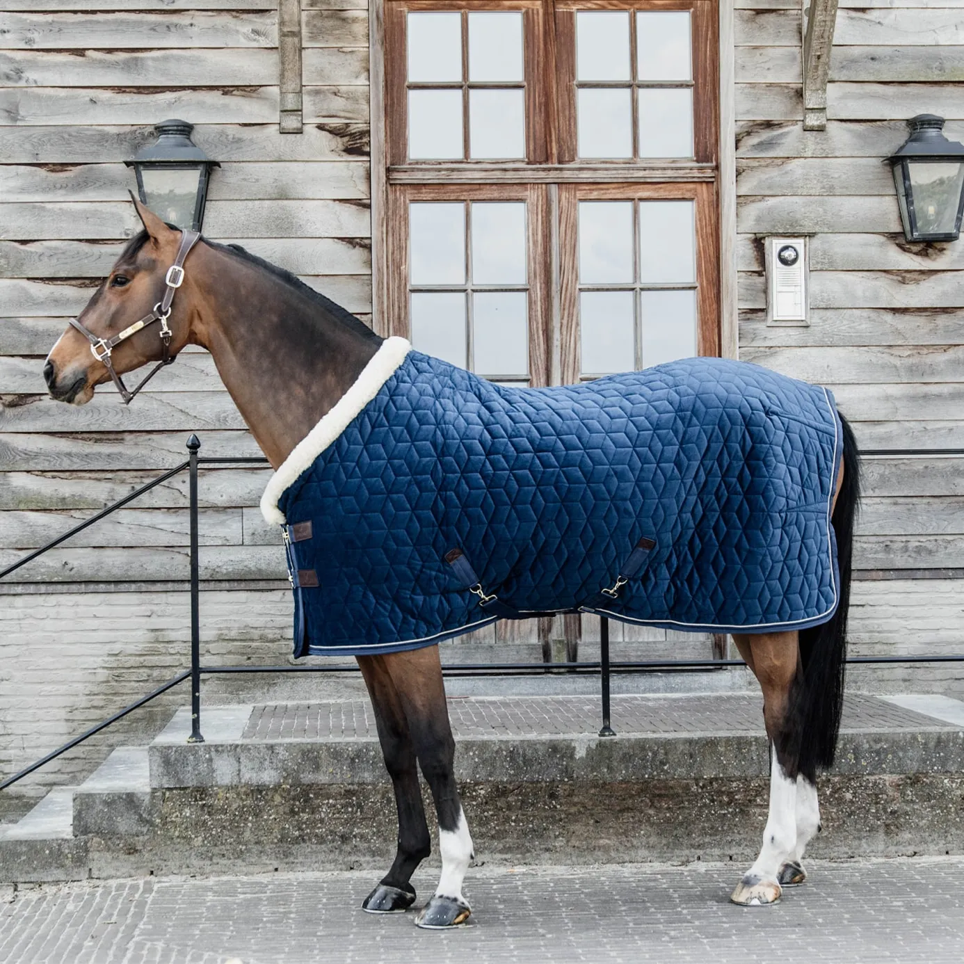 Kentucky Horsewear Velvet Show Rug - Navy