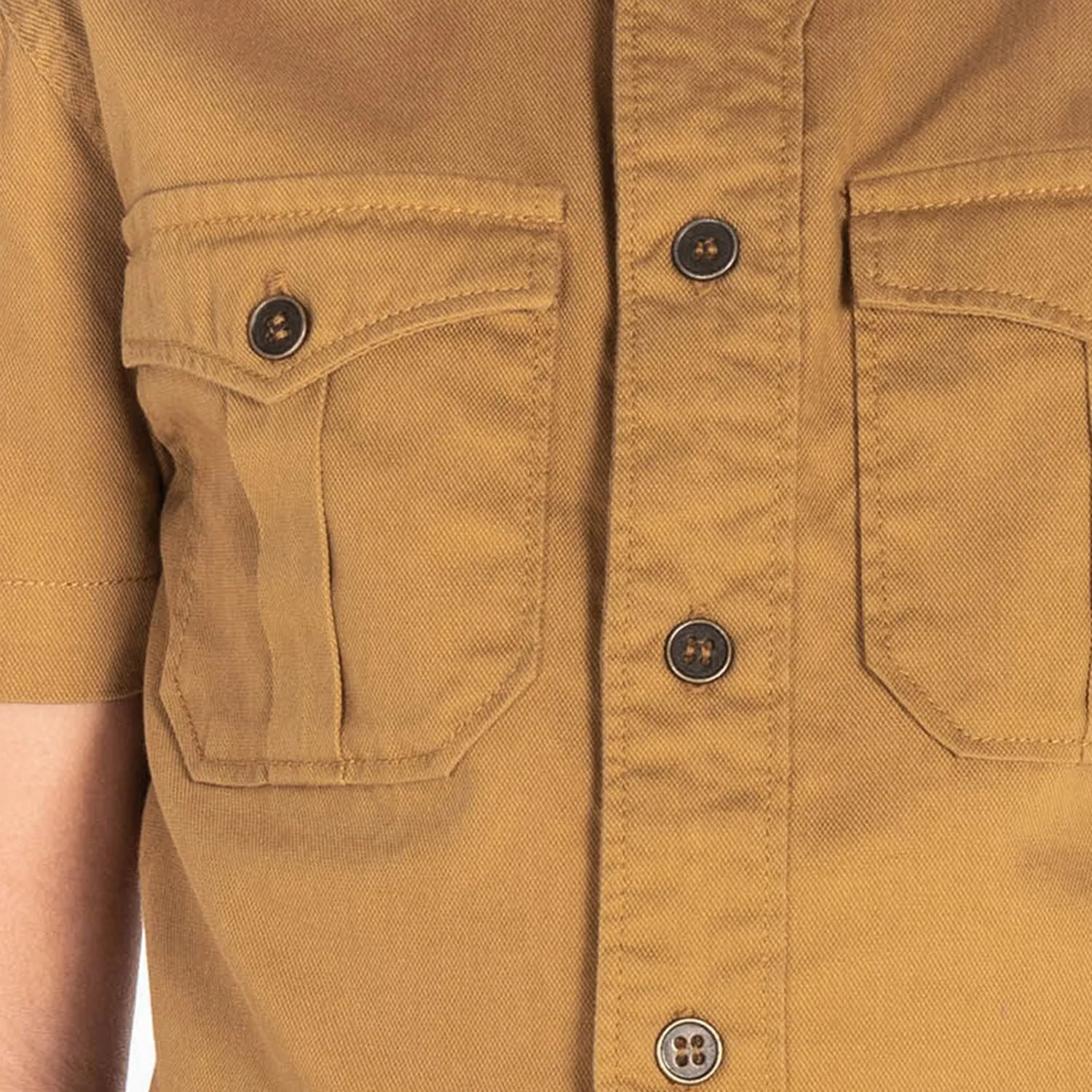 Khaki Henley Shirt