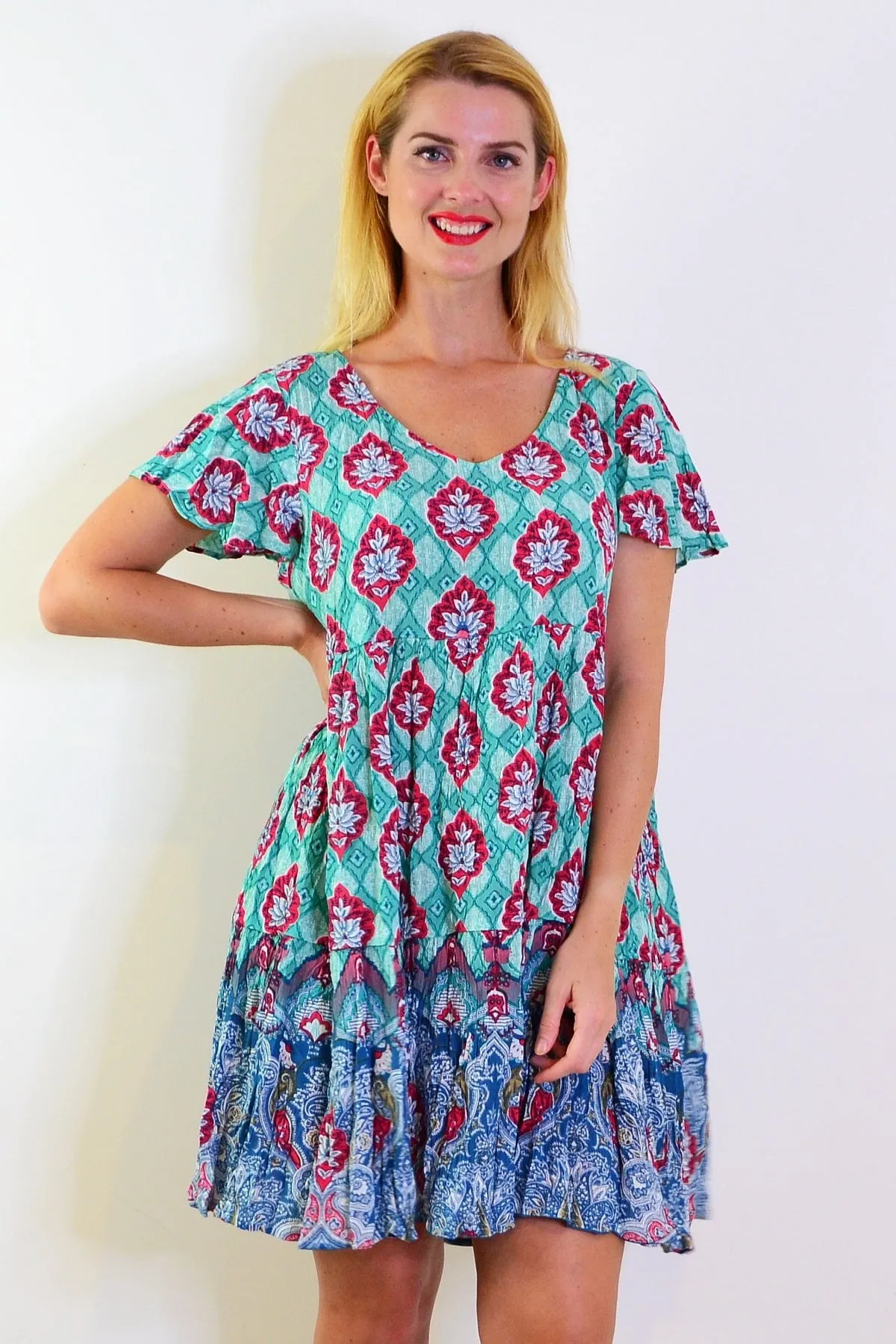 Kimberley V Neck Tunic Dress