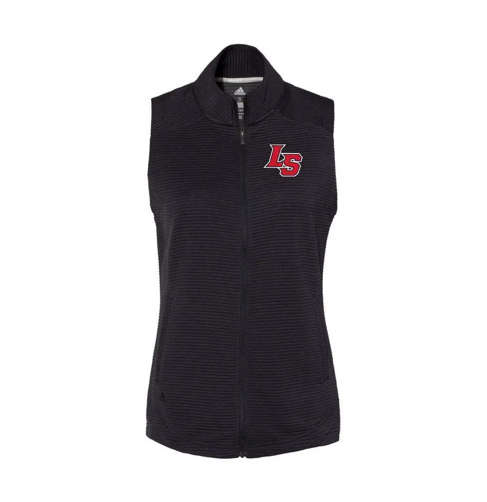 La Salle Football 2021 - Adidas - Women's Textured Full-Zip Vest (Black)