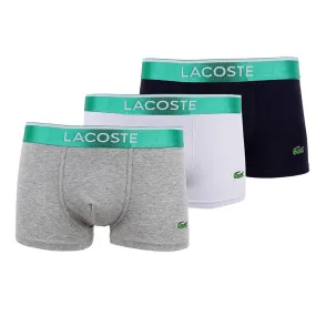 Lacoste Design 3 IN 1 Pack Black White and Grey Boxers