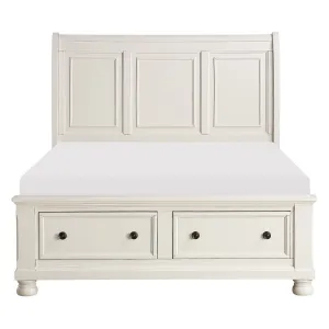 Laurelin White Collection Storage Bed