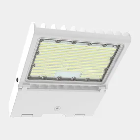 LED High Lumen Area/Parking Lot Light, Selectable Wattage 50/80/100/150, Selectable CCT, 120-277V, White Finish