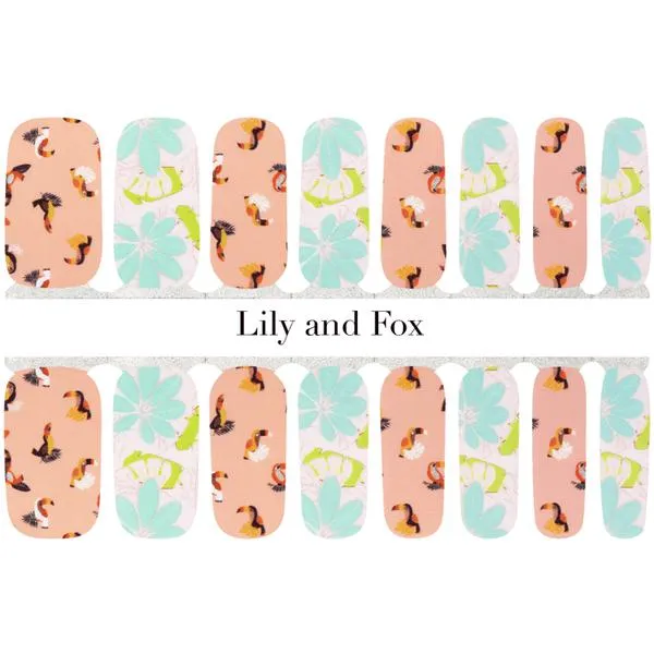 Lily and Fox - Nail Wrap - Tropical Paradise