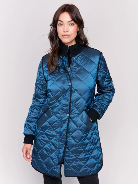 Long Quilted Puffer Jacket