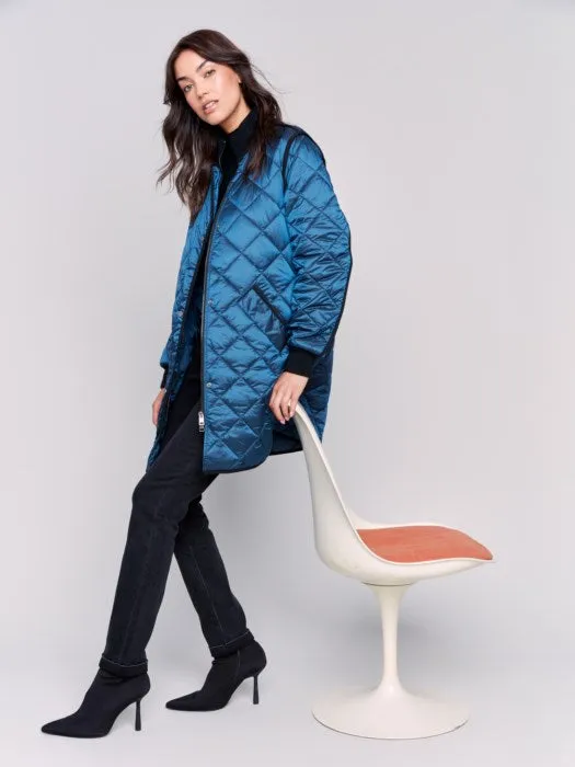 Long Quilted Puffer Jacket