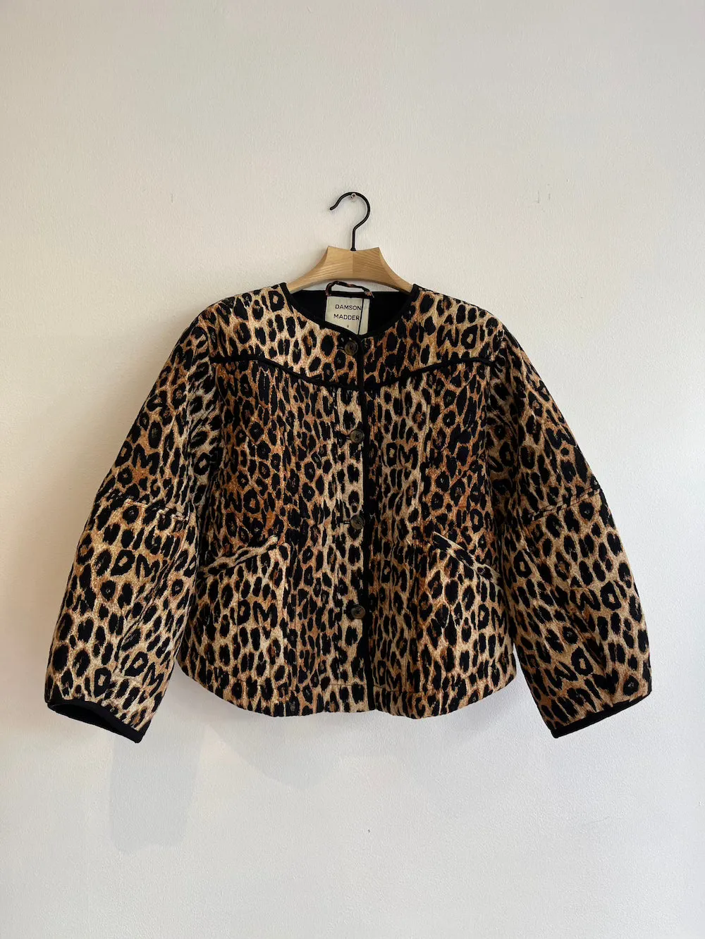 Macy Quilted Jacket Leopard