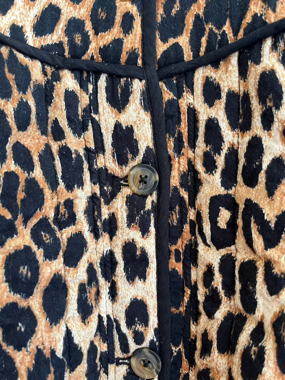 Macy Quilted Jacket Leopard