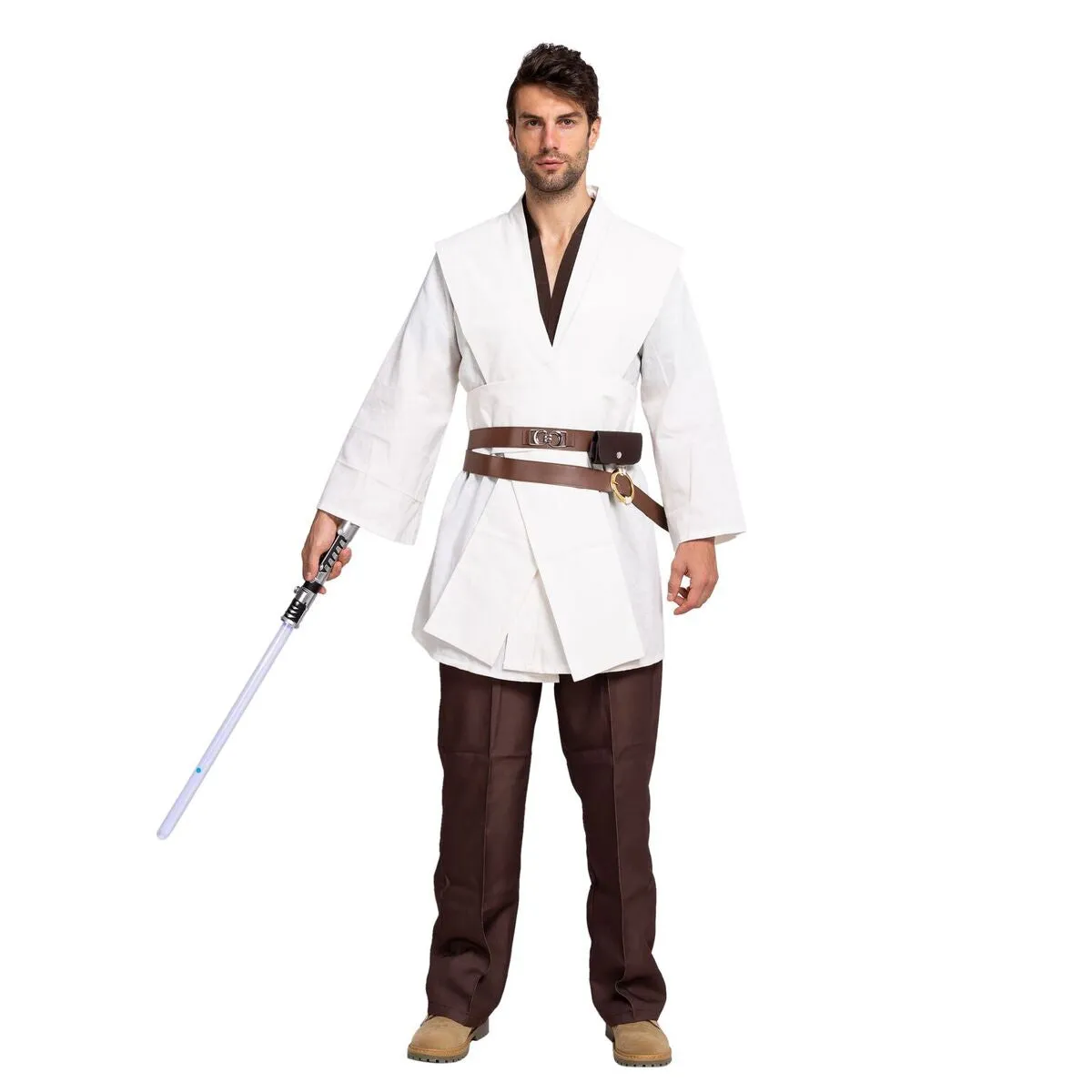 Master of Light with Tunic Hooded Robe Cloak Costume