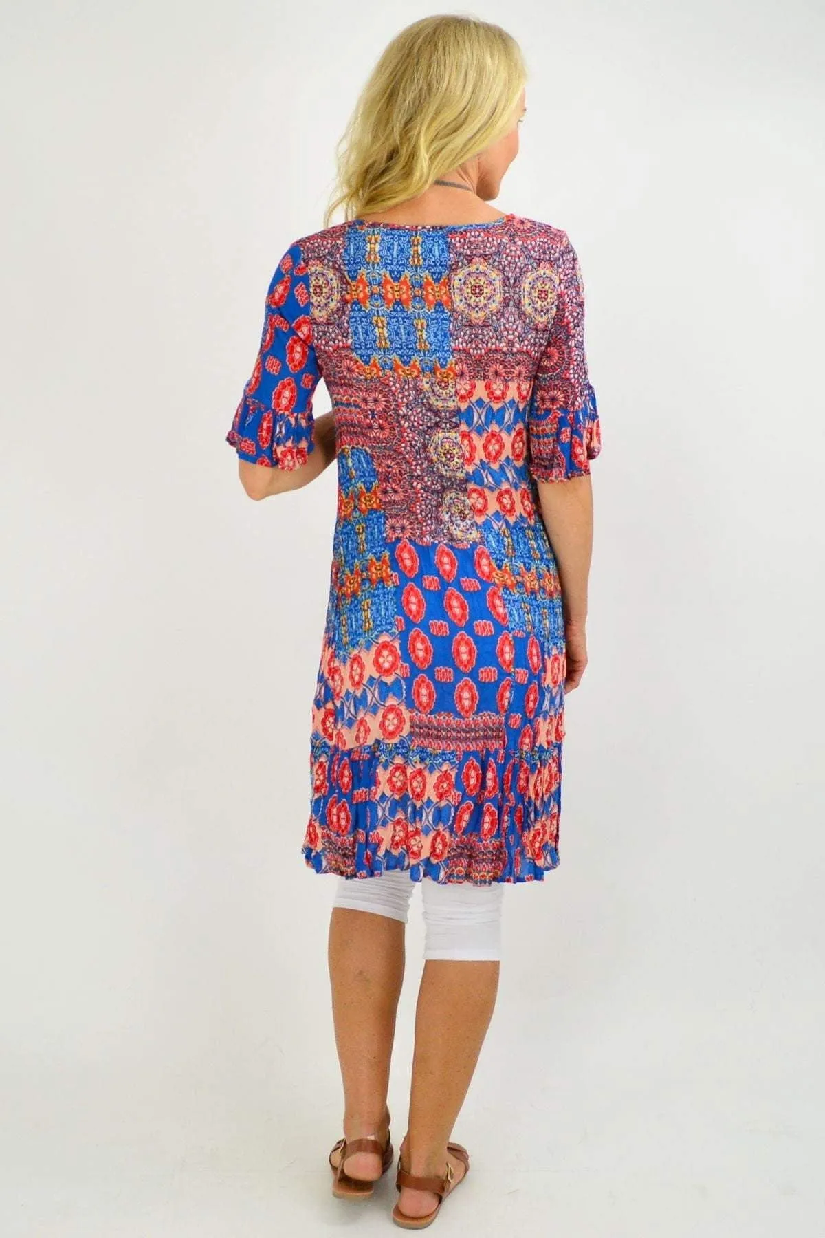 Mayan Blue Tunic Dress