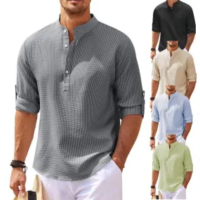 Men's Casual Shirt Top European And American