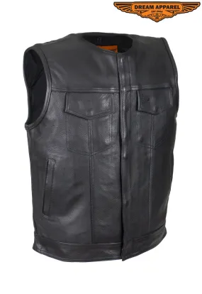 Men's Collarless Gun Pocket Club Vest