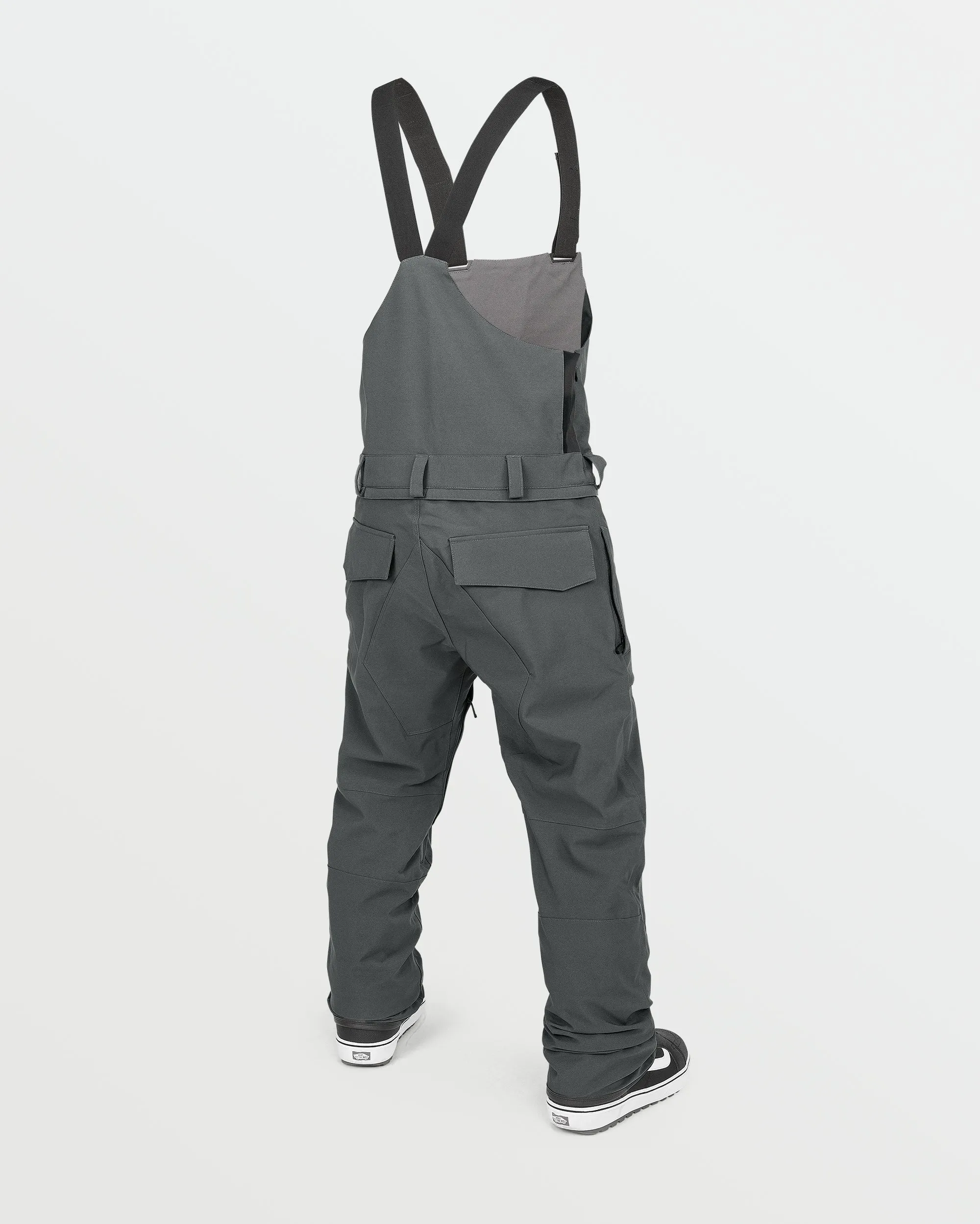 Mens Roan Bib Overalls - Charcoal