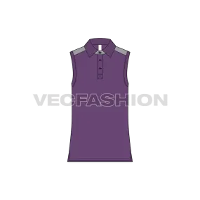 Mens Sleeveless Polo Neck Vest