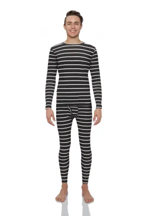 Men's Striped Thermal Set