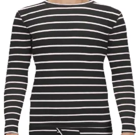 Men's Striped Thermal Top