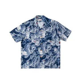 Men's Tiger Print Aloha Shirt