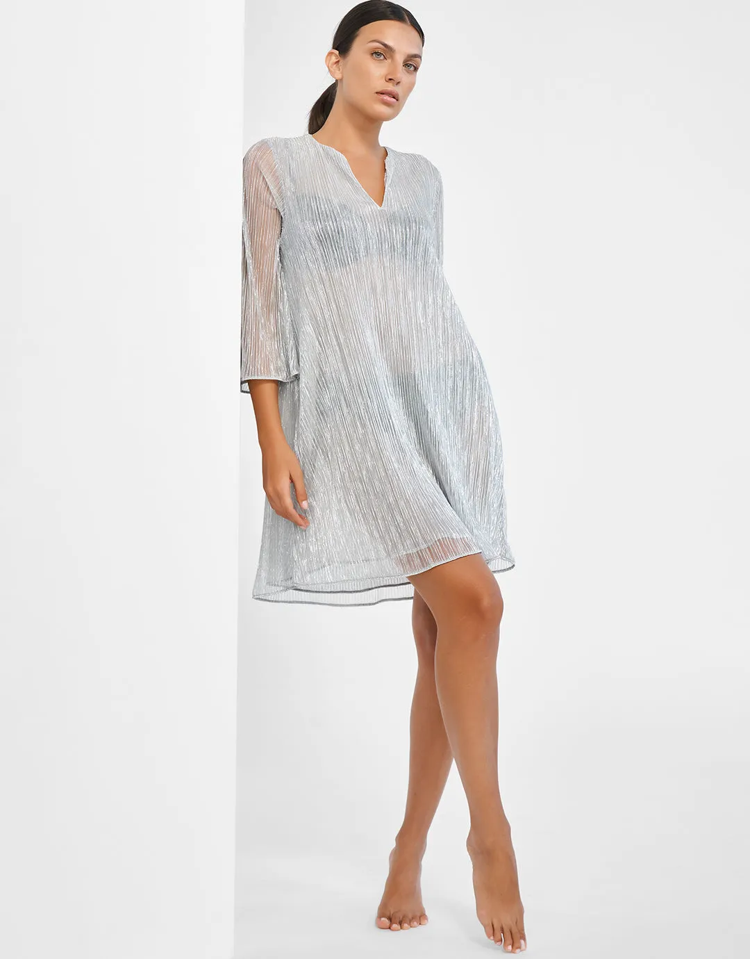 Metallic Tunic - Silver