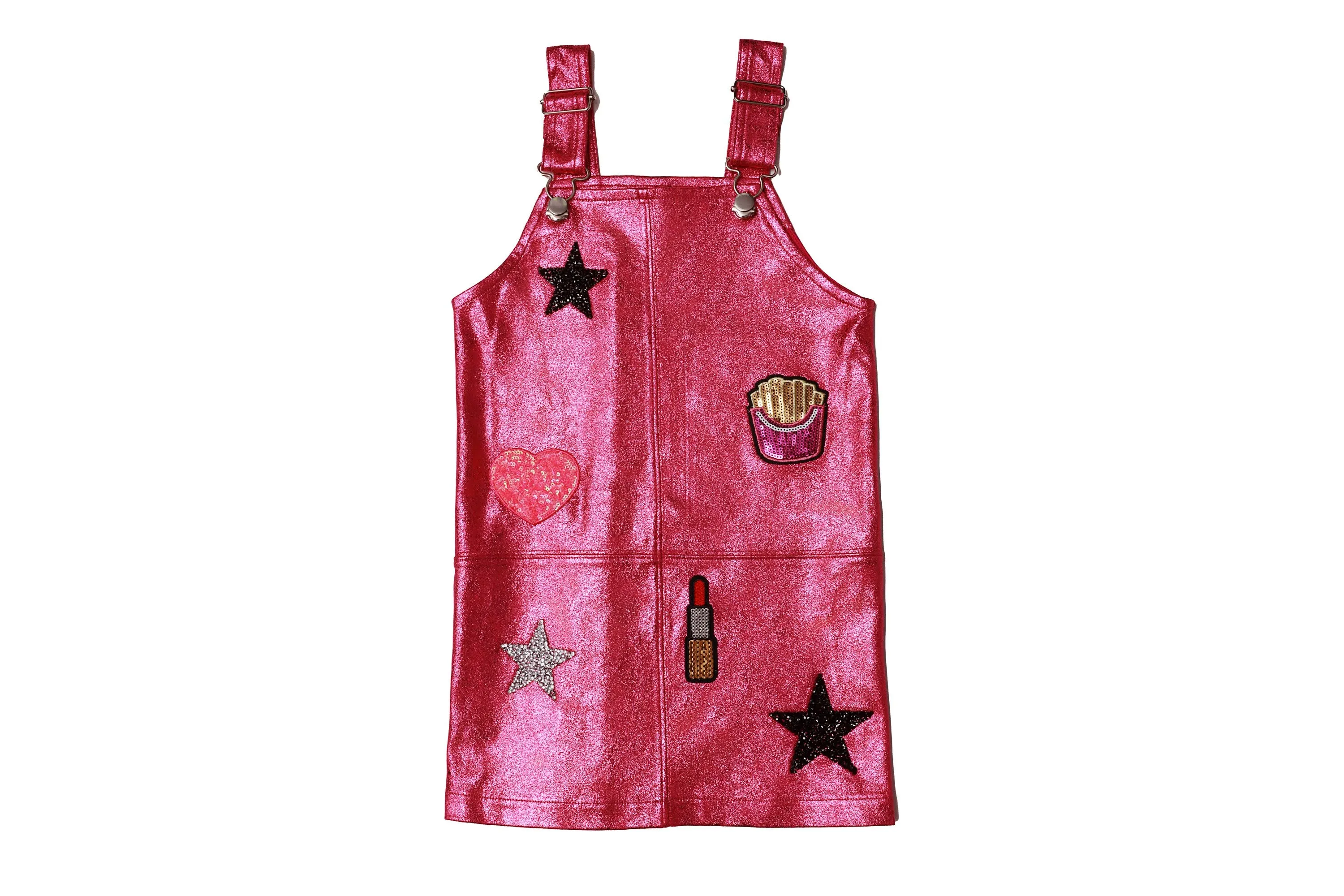 MIA Pink Shimmer Patch Icon Overall Jumper