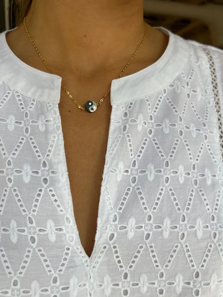 Milano White Eyelet Tunic