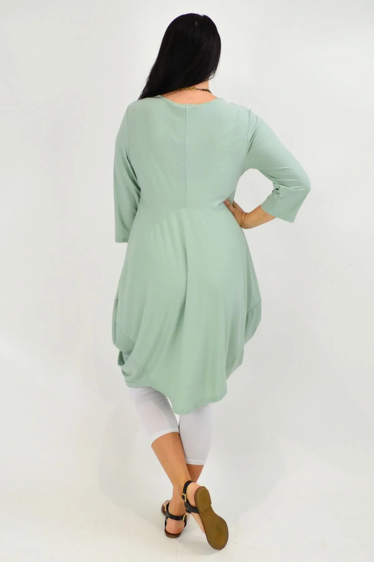 Moss Green Sophia Tunic Dress