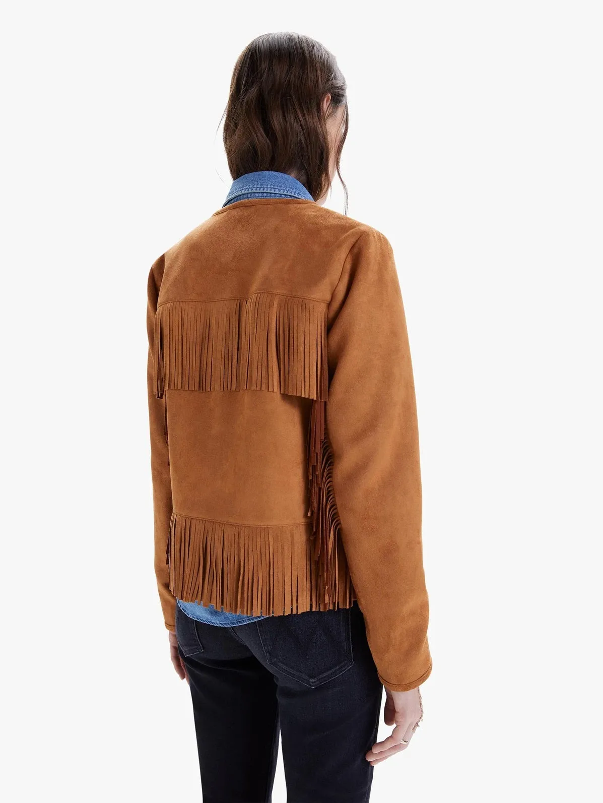 Mother - The On-The-Fringe Jacket in Stargazer