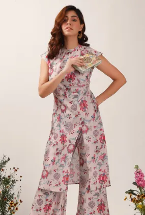 Nadia Floral Chintz Slit Tunic