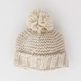 Natural Garter Stitch Hat