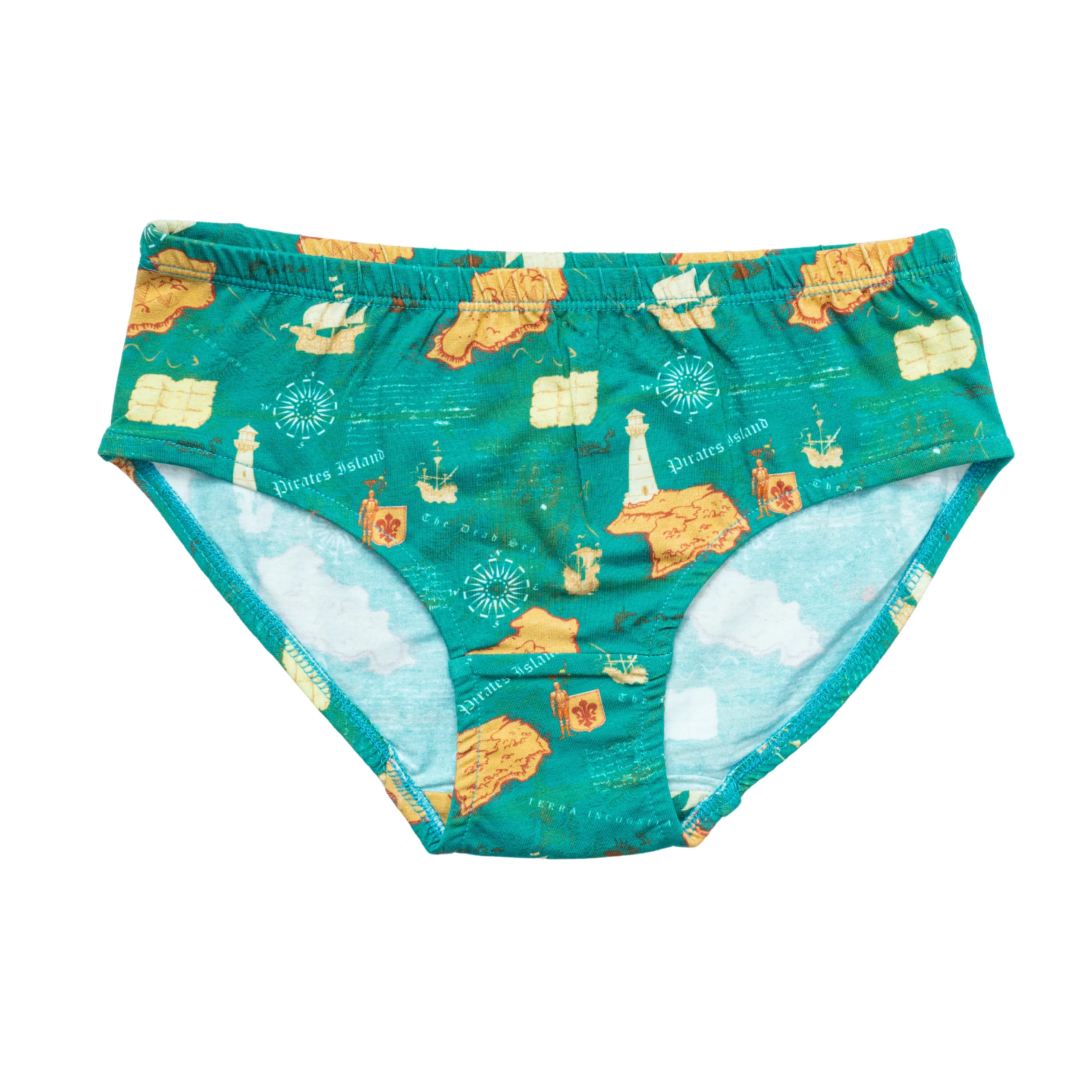 Nautical Chart Map Adults Underwear- 3 Pack