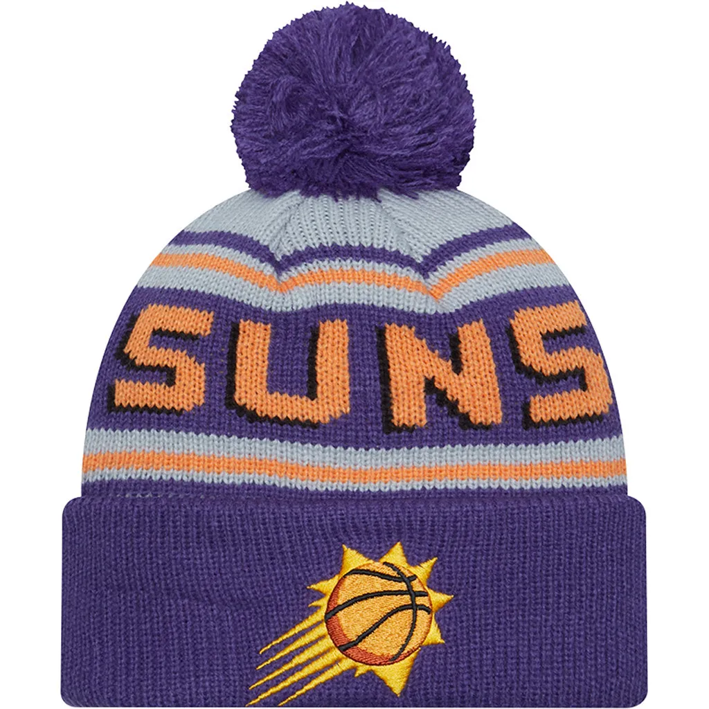 NBA Phoenix Suns New Era Pom Wordmark Knit Hat