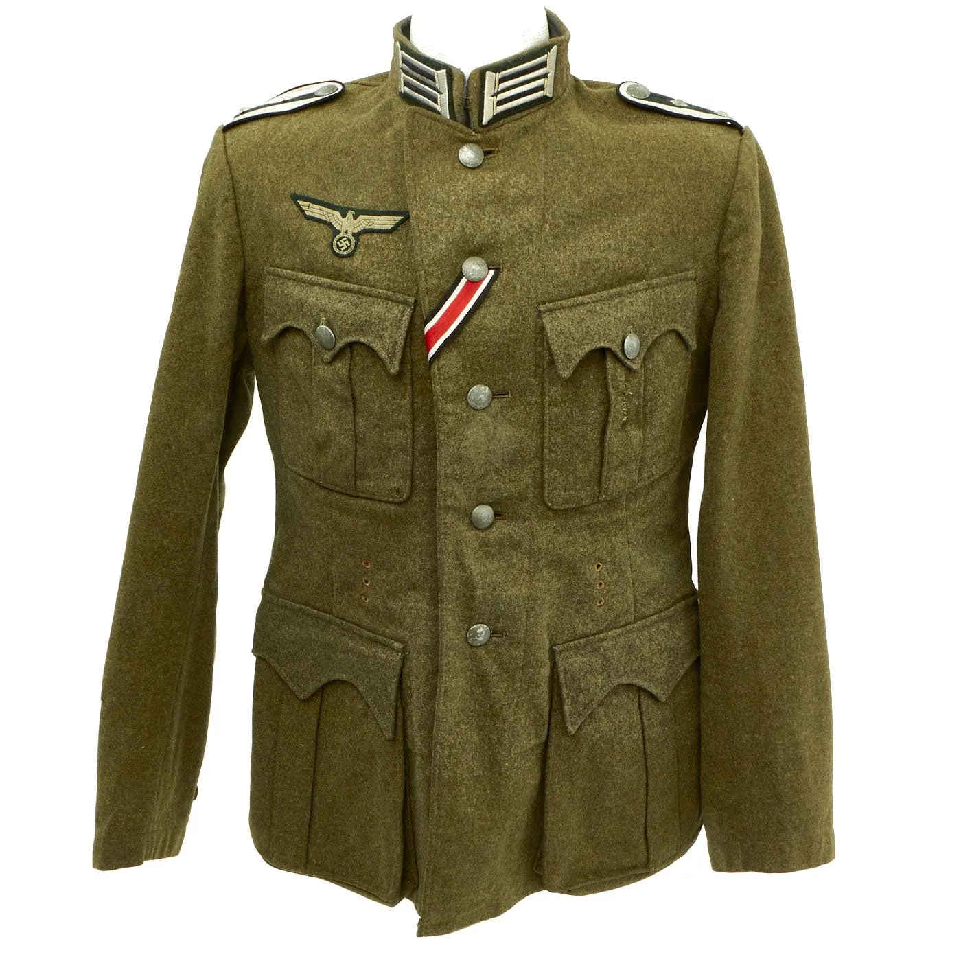 Original German WWII Gebirgsjager Engineer NCO Tunic- Period Wartime conversion from Pre-War Austrian Army Uniform